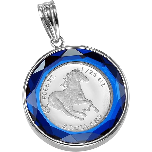 Amazon.co.jp: 純プラチナ ウィーンハーモニー コイン ペンダント